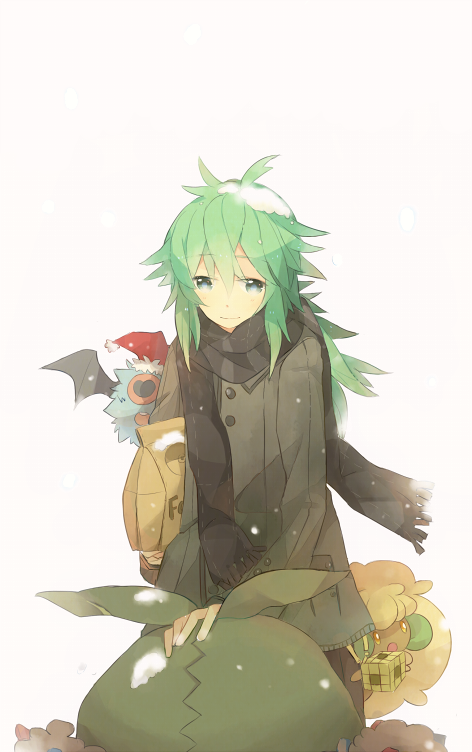 1boy, green_eyes, green_hair, hat, kashi_(number), n_(pokemon), pokemon, pokemon_(creature)