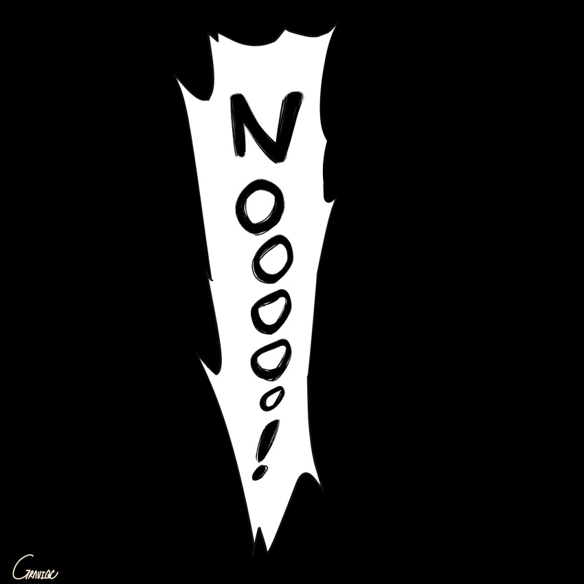 black_bow, bow, dandadan, english_text, graviqc, highres, screaming, text-only_page