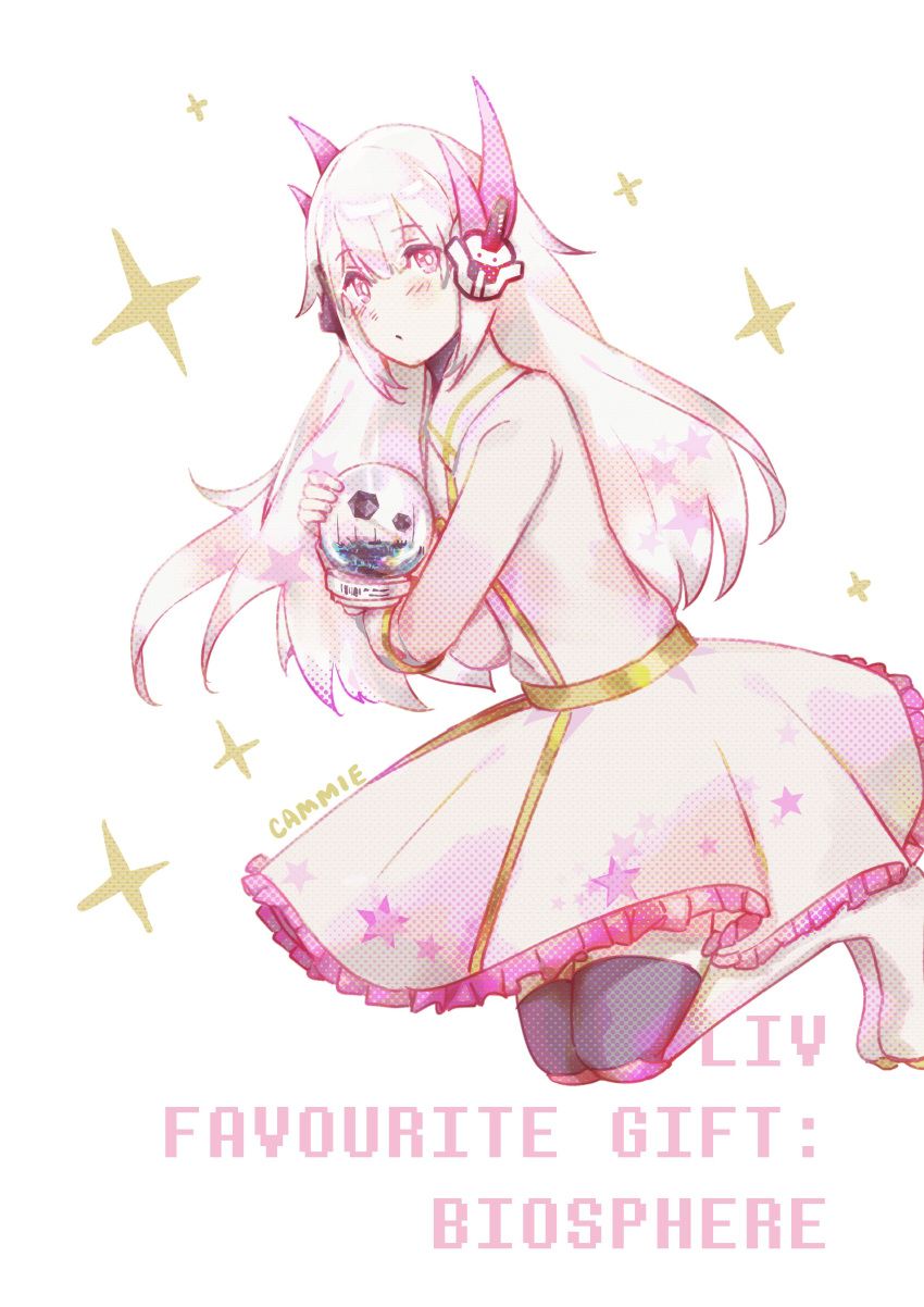 1girl, absurdres, artist_name, camm_sandwich, dress, english_text, gold_belt, gold_trim