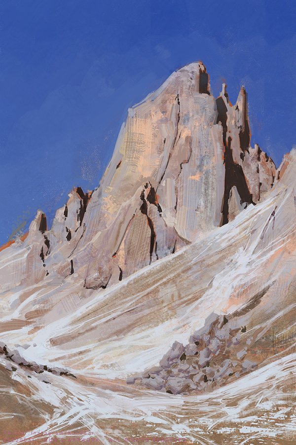 art_study, blue_sky, canyon, commentary, day, english_commentary, kun333r, mountain
