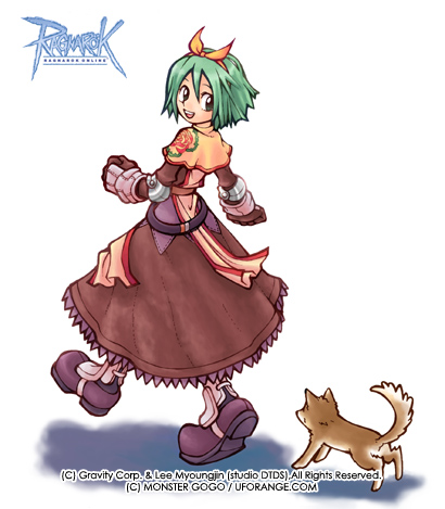 1girl, 2000s_(style), bad_id, black_eyes, boots, bow, brown_capelet, brown_dress