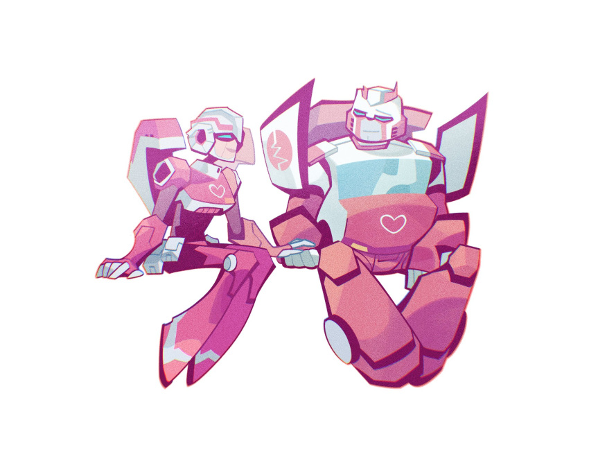 1boy, 1girl, arcee, backpack, bag, blue_eyes, bradyclaph83904, helmet