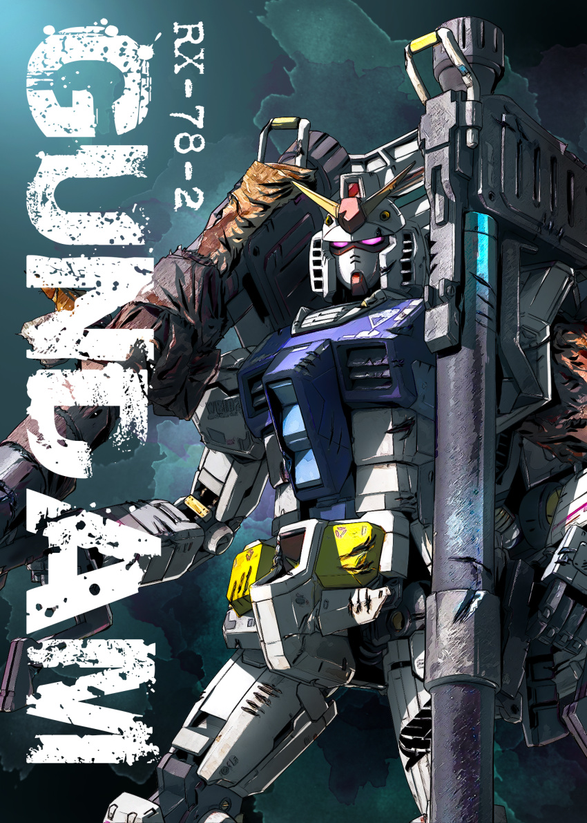 bazooka_(gundam), character_name, damaged, derivative_work, dirty, earth_federation, fusion, g-3_gundam