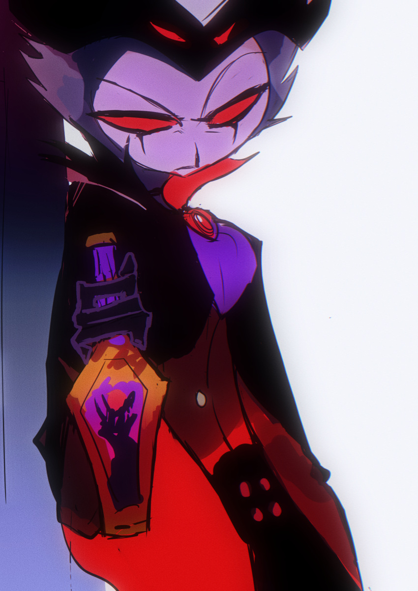 1boy, alcohol, ascot, extra_eyes, furry, furry_male, helluva_boss, high-waist_pants