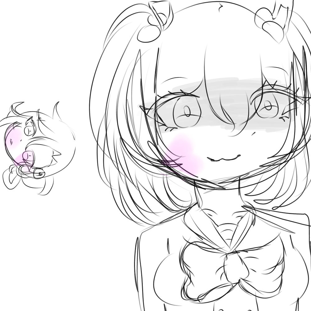 chiebukuro_setsuka, danganronpa_(series), danganronpa_another, non-web_source, otonokoji_kanade, poorly_drawn, super_danganronpa_another_2