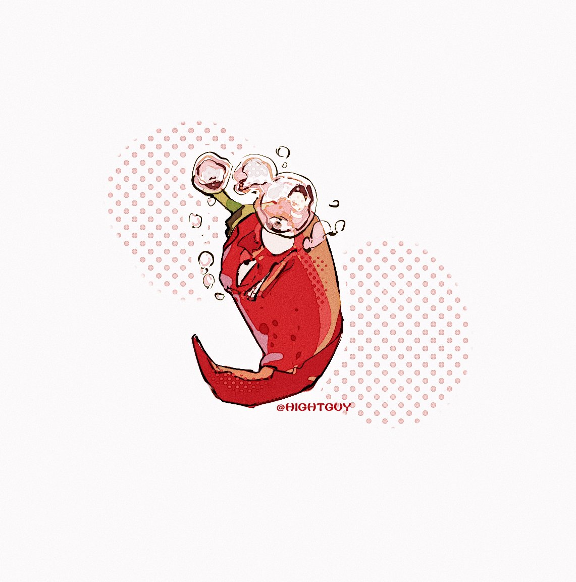 chili_pepper, clenched_teeth, commentary, half-closed_eye, halftone, hashtag-only_commentary, hightguy, jalapeno_(plants_vs_zombies)