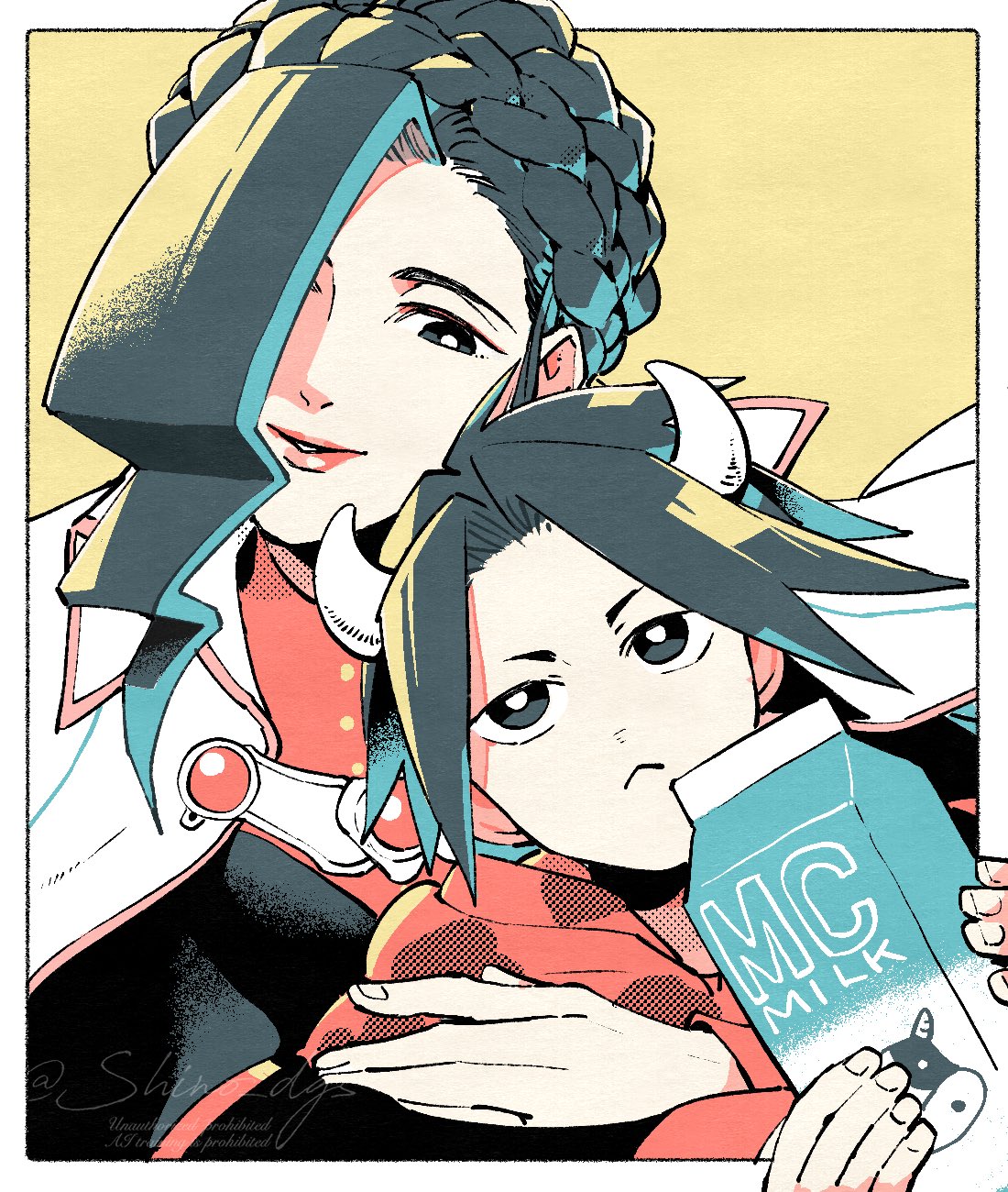 1boy, 1girl, :<, ace_attorney, ace_attorney_investigations, ace_attorney_investigations_2:_prosecutor's_gambit, aizawa_shimon, border
