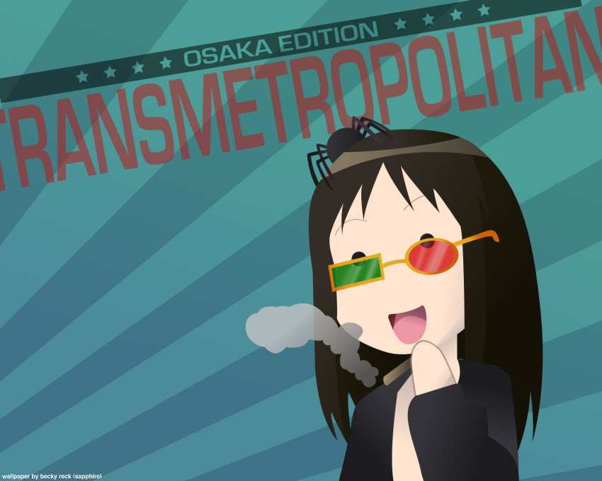 azumanga_daioh, crossover, desu, formal, fusion, glasses, highres, kasuga_ayumu