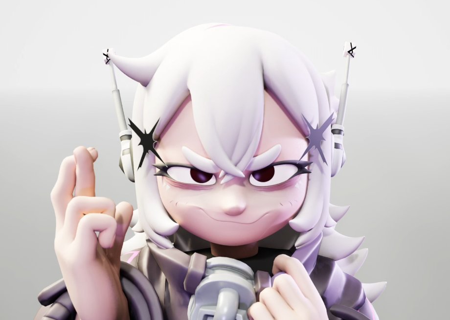 1girl, 3d, artist_request, bags_under_eyes, bug_(glitchx), close-up, collar, collared_jacket