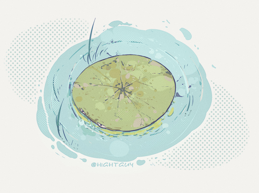 highres, hightguy, lily_pad_(plants_vs_zombies), no_humans, plant, plants_vs_zombies, water, white_background