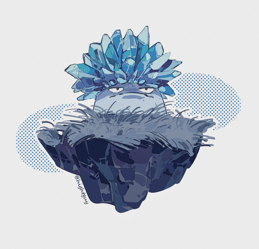 grass, highres, hightguy, ice-shroom_(plants_vs_zombies), looking_ahead, no_humans, plant, plants_vs_zombies