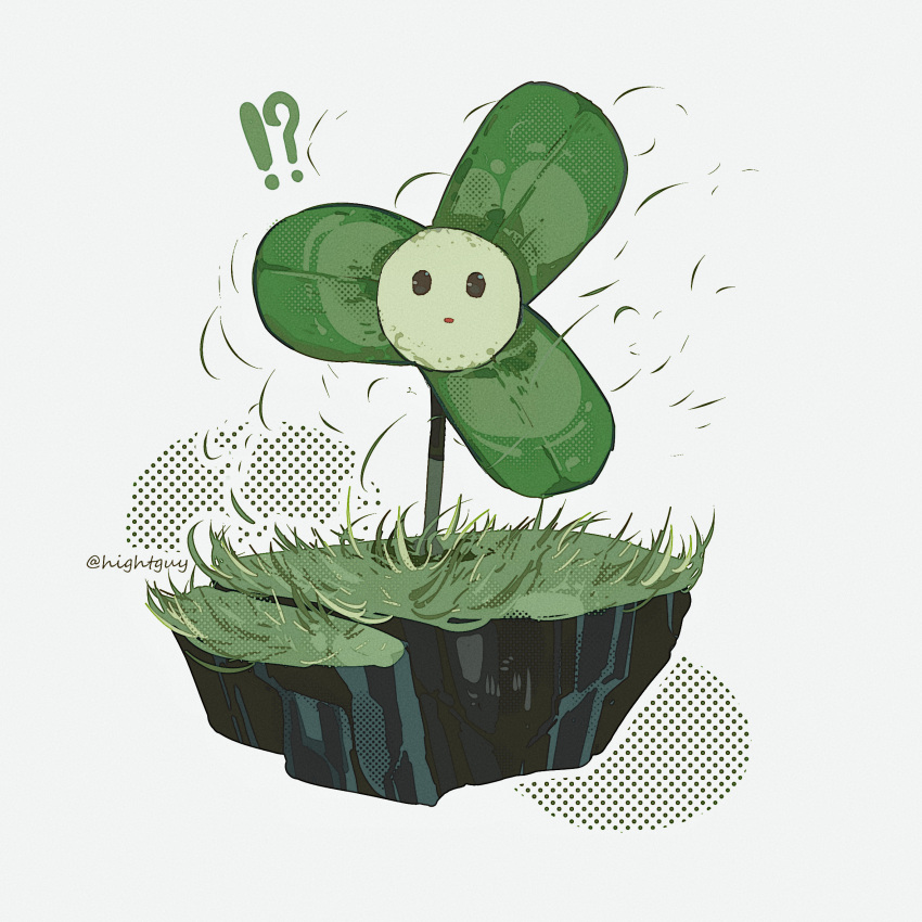 blover_(plants_vs_zombies), grass, highres, hightguy, no_humans, plant, plants_vs_zombies, white_background