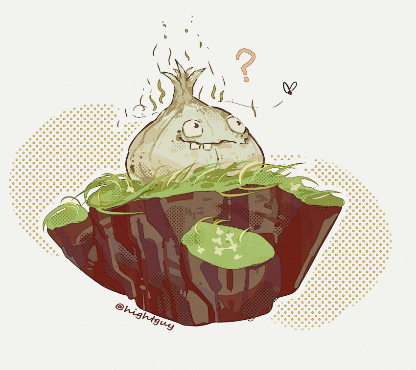 garlic_(plants_vs_zombies), grass, highres, hightguy, no_humans, plant, plants_vs_zombies, white_background