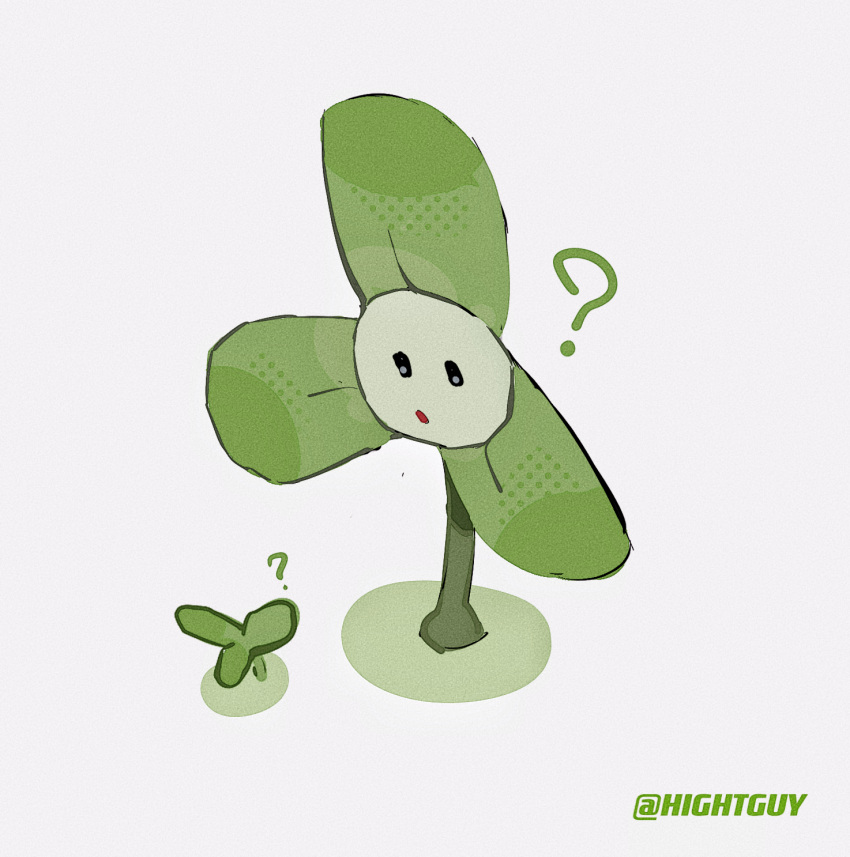 blover_(plants_vs_zombies), grass, highres, hightguy, no_humans, plant, plants_vs_zombies, white_background