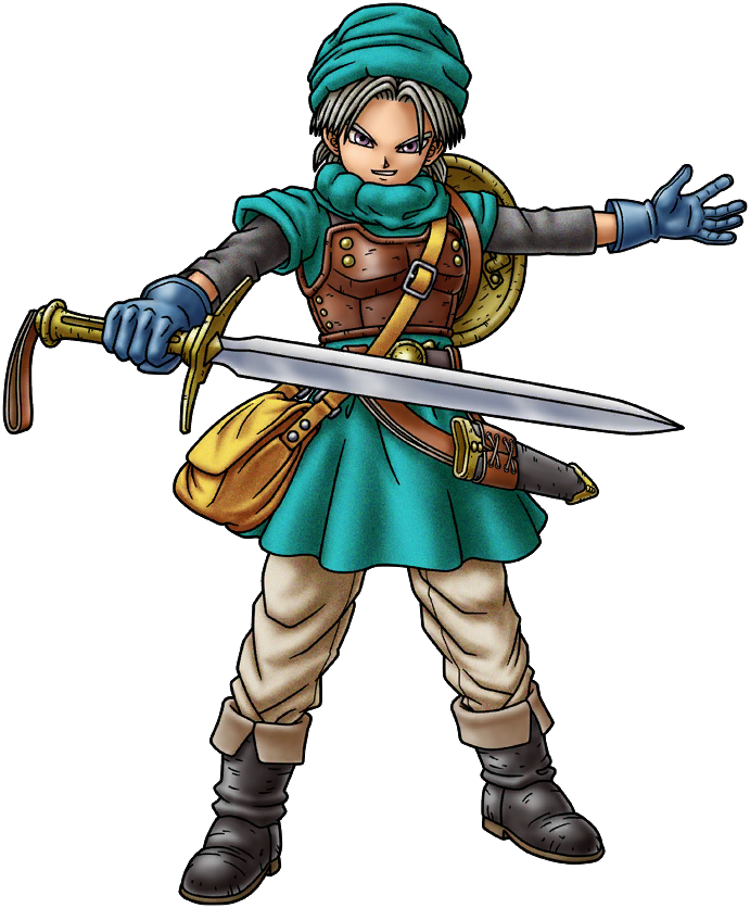 1boy, aqua_tunic, armor, artist_request, bag, black_footwear, blue_gloves, boots