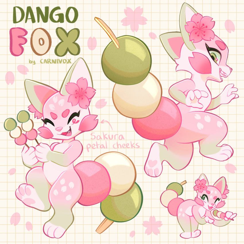 1girl, ^_^, adoptable, animal_ears, animal_feet, animal_nose, body_fur, carnivox