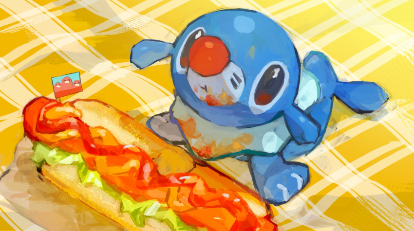 absurdres, aomidori_iro, brown_eyes, closed_mouth, content_rating, dugtrio, food, highres