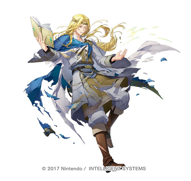 1boy, blonde_hair, blue_cape, book, boots, braid, braided_ponytail, brown_footwear