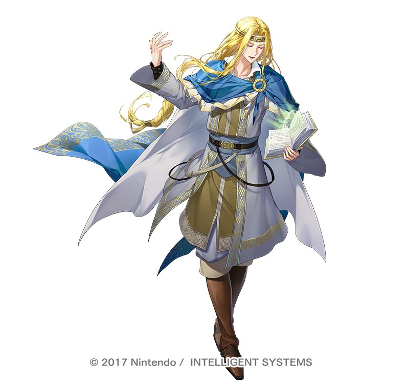 1boy, blonde_hair, blue_cape, book, boots, braid, braided_ponytail, brown_footwear