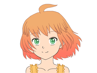 animated, animated_gif, fukkireta, gif, green_eyes, loop, lowres, momo-tan