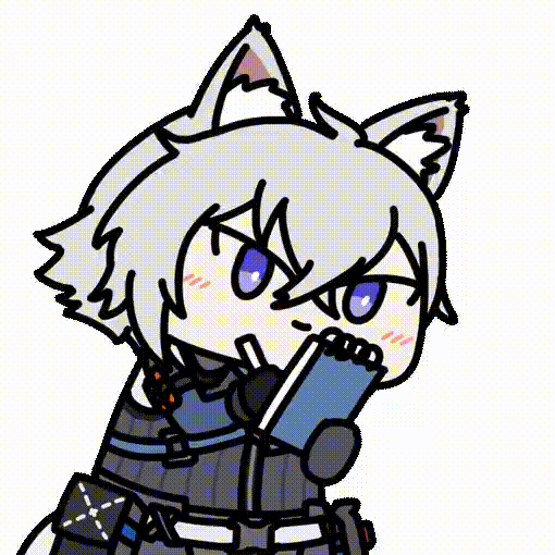 1boy, animal_ears, animated_gif, seseren, seth_lowell, short_hair, writing, zenless_zone_zero