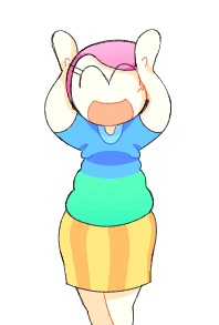 2024, ^o^, alien, animated, animated_gif, blush, caramelldansen, carapacian, chubby, closed_eyes, gif, happy, headwear, homestuck, lowres, ms._paint, no_hair, open_mouth, white_background