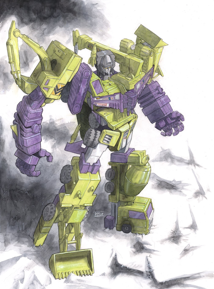 assault_visor, constructicon, decepticon, devastator_(transformers), highres, humanoid_robot, mecha, no_humans