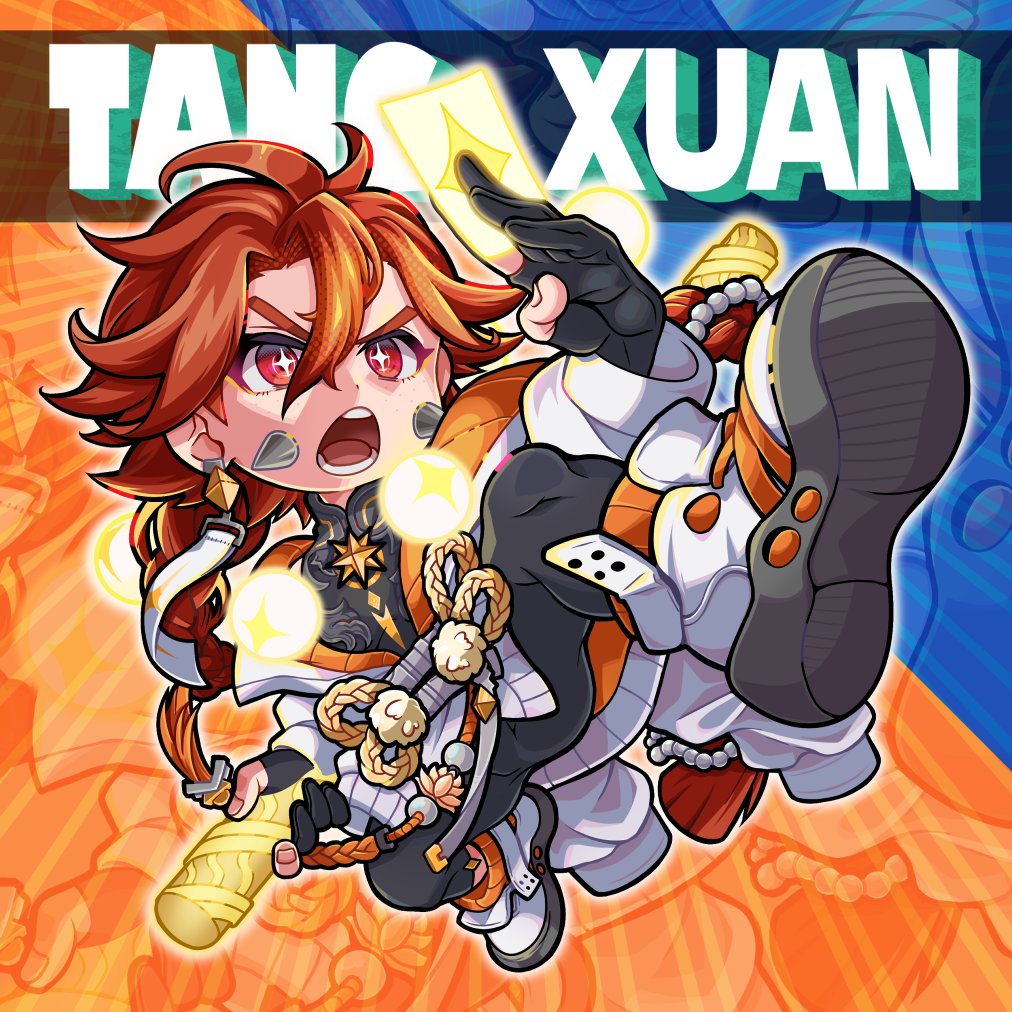 +_+, 1boy, androgynous, black_bodysuit, black_gloves, bodysuit, braid, character_name