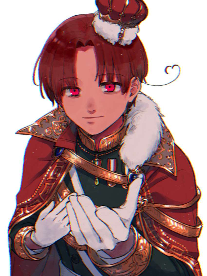 1boy, axis_powers_hetalia, belt, brown_hair, buttons, cape, closed_mouth, collared_cape