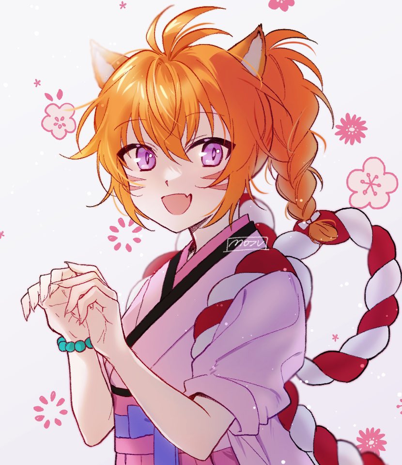 1girl, animal_ears, bracelet, braid, cat_ears, cat_girl, facepaint, facial_mark