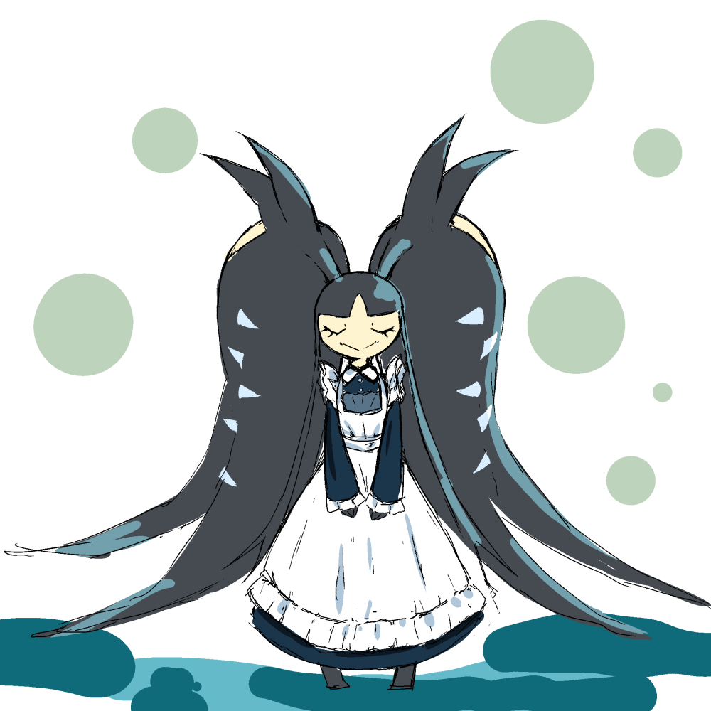 1other, apron, maid, maid_apron, mawile, mega_mawile, nanami_marron, pokemon