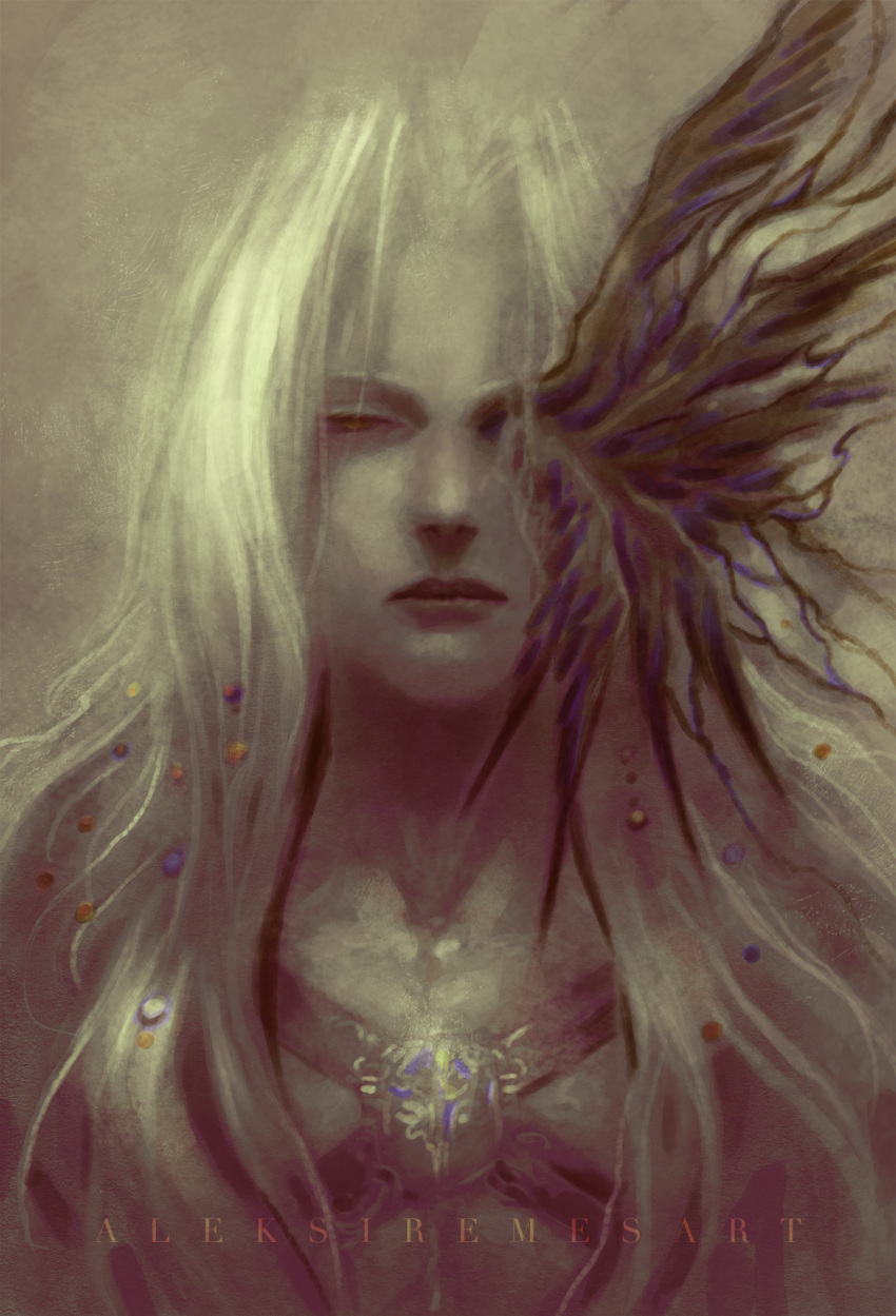 1boy, aleksi_remes, artist_name, black_coat, chest_strap, coat, commentary, final_fantasy
