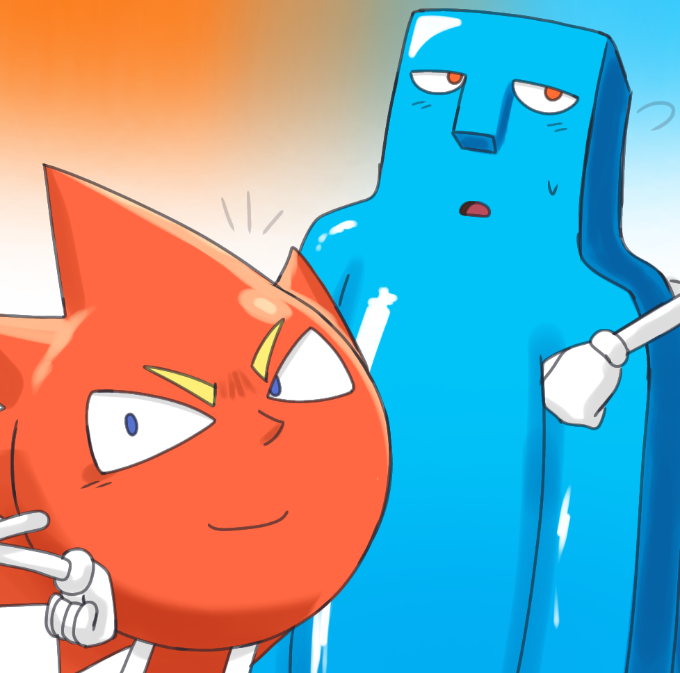 2boys, bobobo-bo_bo-bobo, don_patch, funnymanoopsy, gradient_background, jelly_jiggler, tokoro_tennosuke