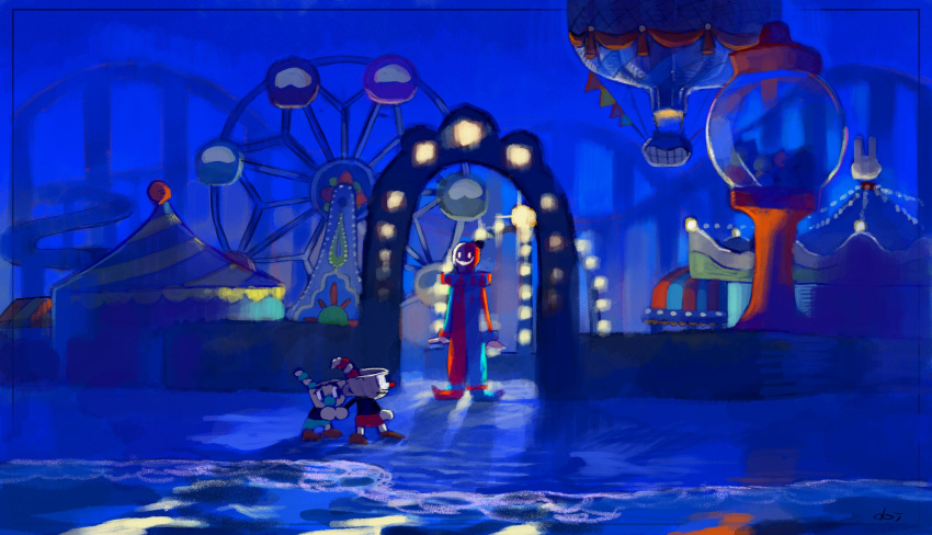 3boys, aircraft, beach, beppi_the_clown, carnival, carousel, circus_tent, clown