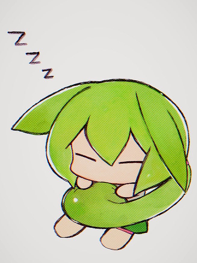 1girl, babayaga_13lood, barefoot, chibi, chibi_only, closed_eyes, commentary_request, grabbing_own_hair