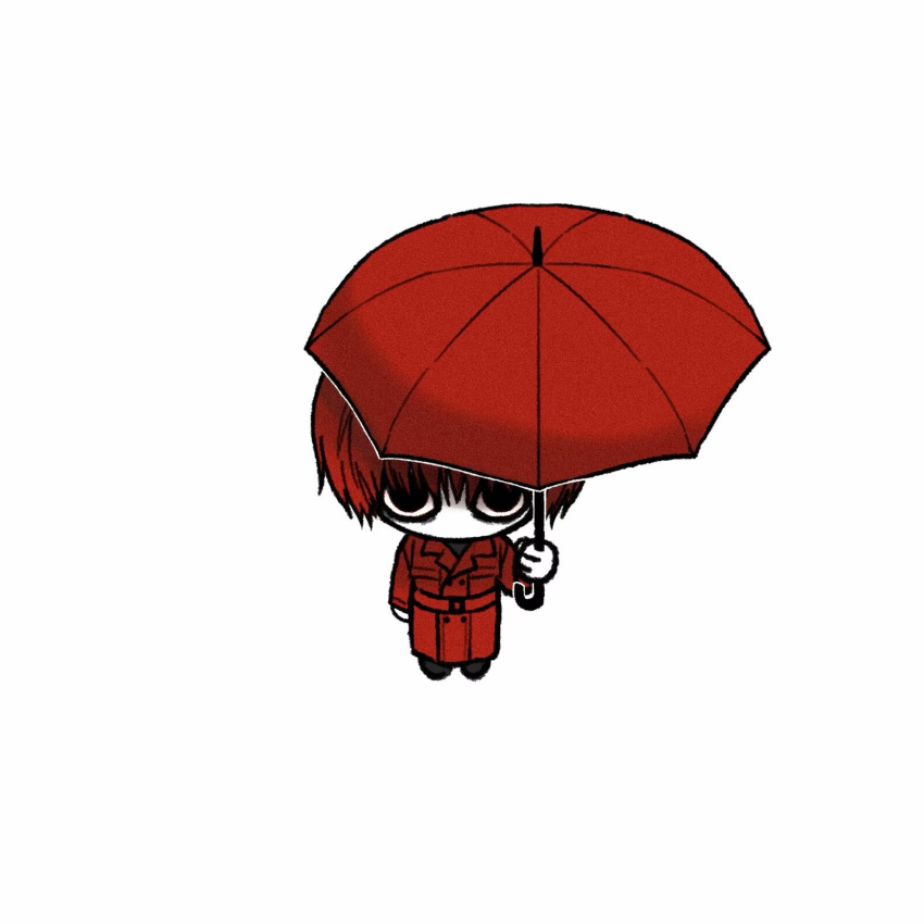 1boy, aaa_(9543479338), black_eyes, chibi, chinese_commentary, coat, commentary_request, full_body
