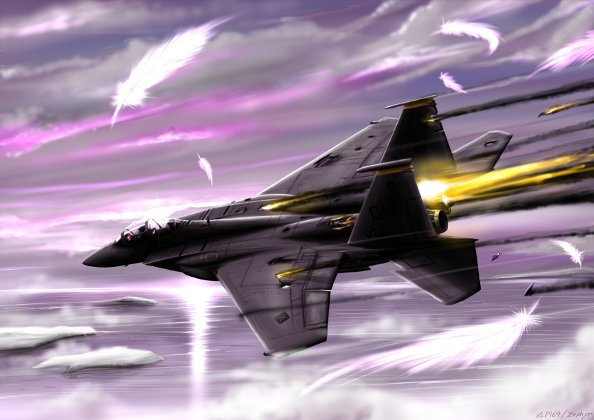 ace_combat_6, airplane, commentary, crush, damaged, dying, f-15, feathers