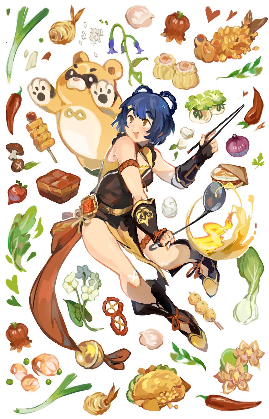 1girl, bandaid, bandaid_on_knee, bandaid_on_leg, bare_shoulders, bear, blue_hair, boots