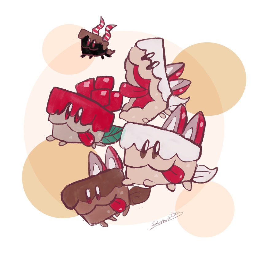 :3, animal, animal_focus, cake, cake_hound, cake_hound_spirit, cake_slice, choco_cake_hound