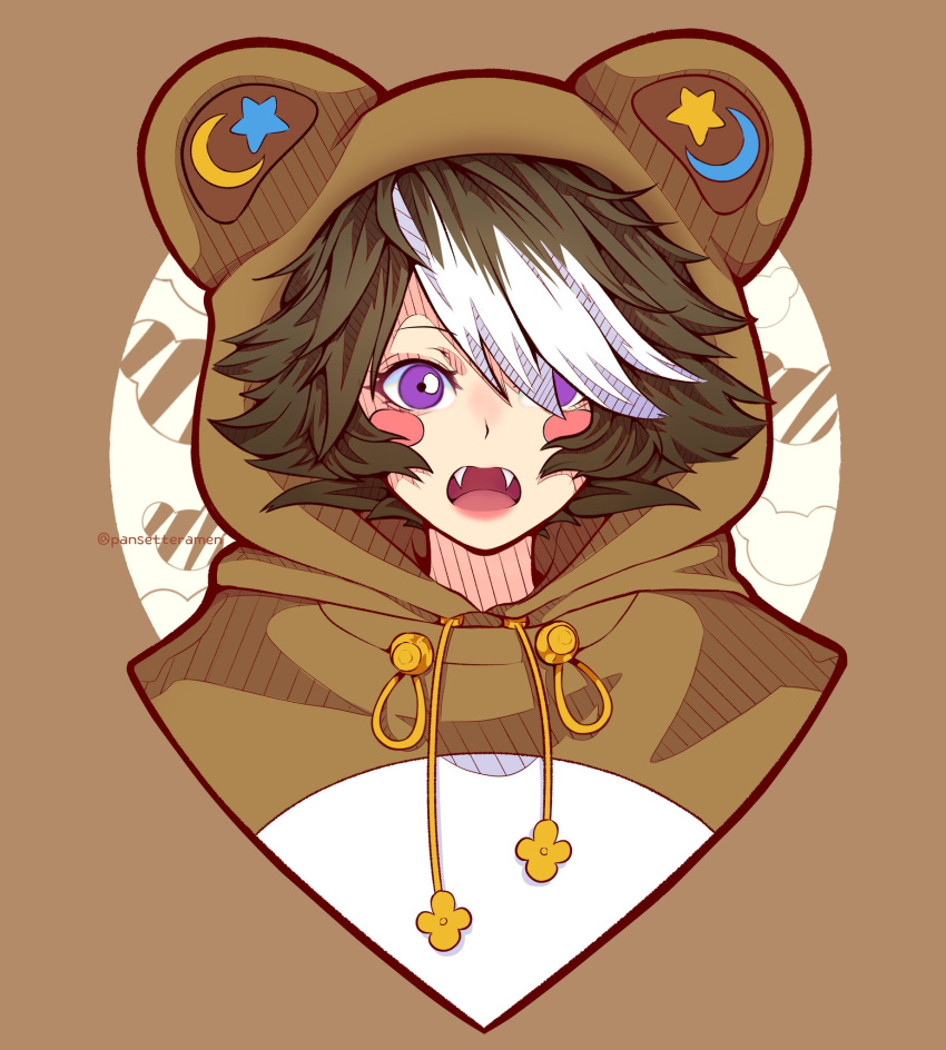 1girl, animal_costume, animal_ears, arknights, bear_ears, beehunter_(arknights), beehunter_(honey_pilferer)_(arknights), brown_hair