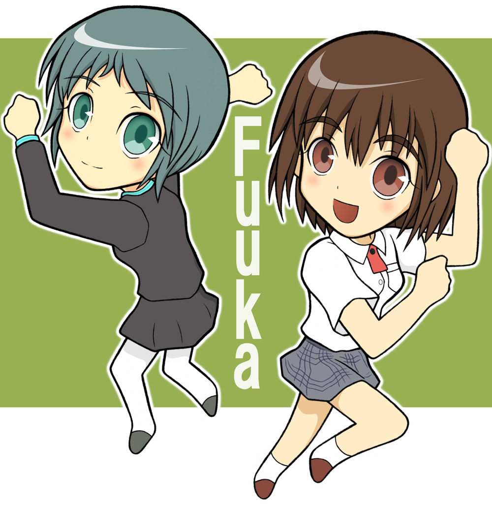 ayase_fuuka, cage_(artist), english, parody, persona, persona_3, yamagishi_fuuka, yotsubato!