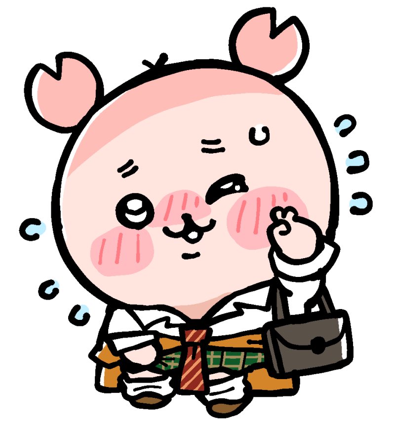:3, :d, bag, bkub, black_bag, black_eyes, blush_stickers, brown_footwear