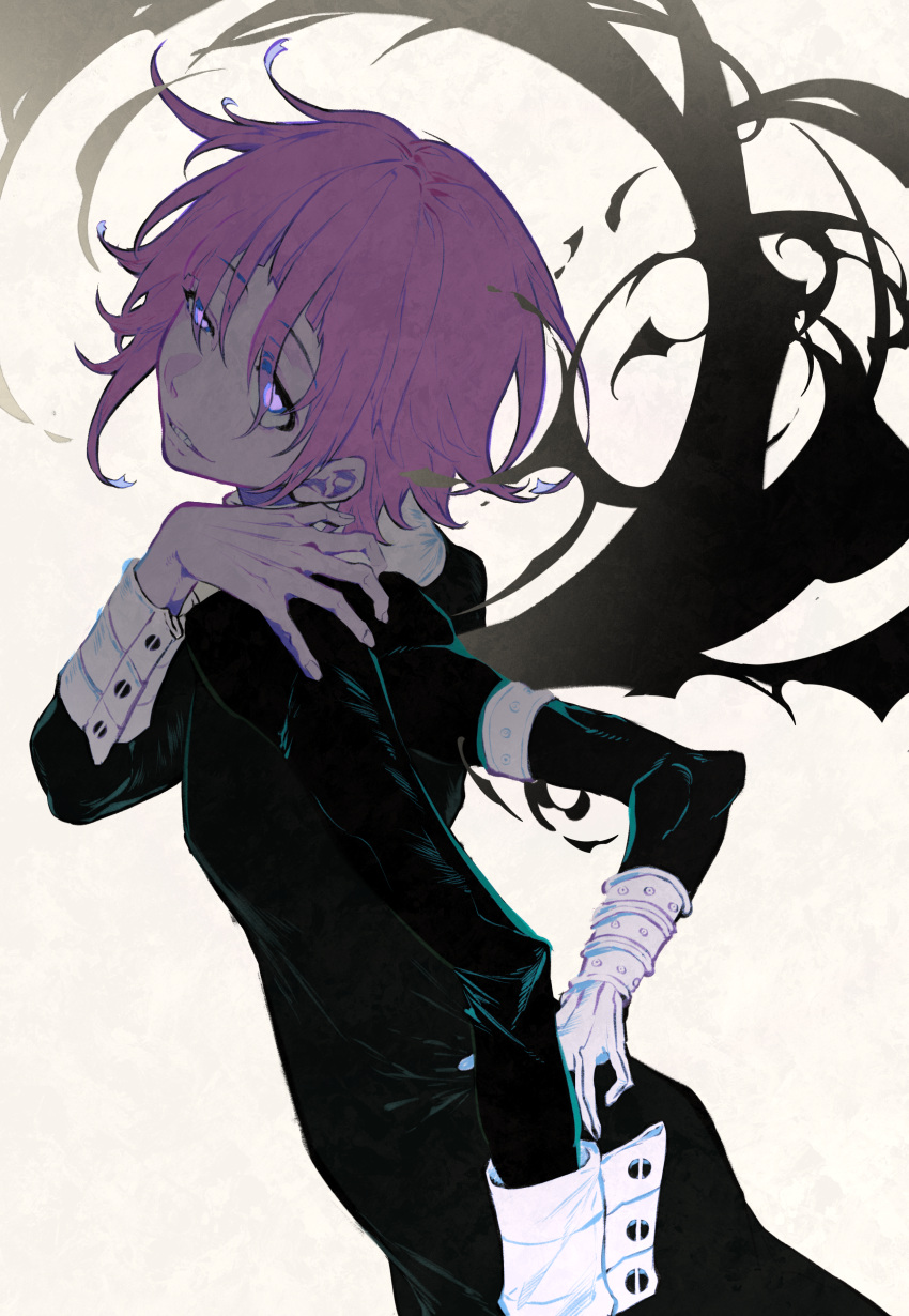 1other, absurdres, androgynous, black_dress, chinese_commentary, commentary_request, crona_(soul_eater), dress