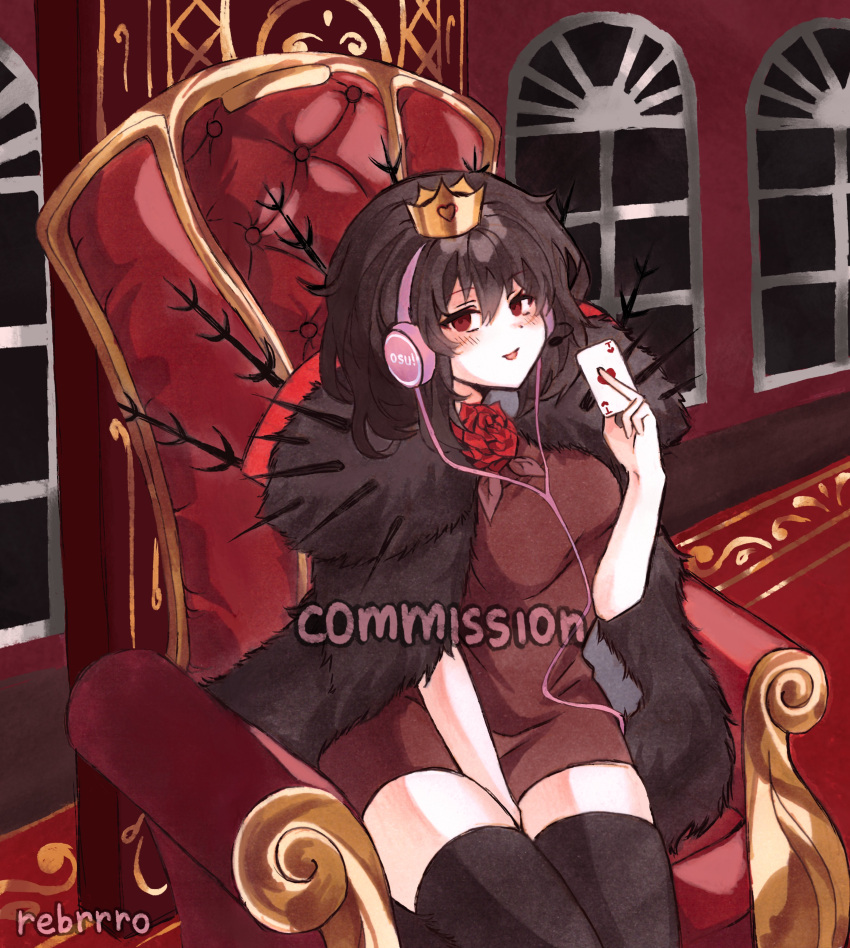 1girl, absurdres, black_cape, black_hair, black_souls, black_souls_2, black_thighhighs, breasts