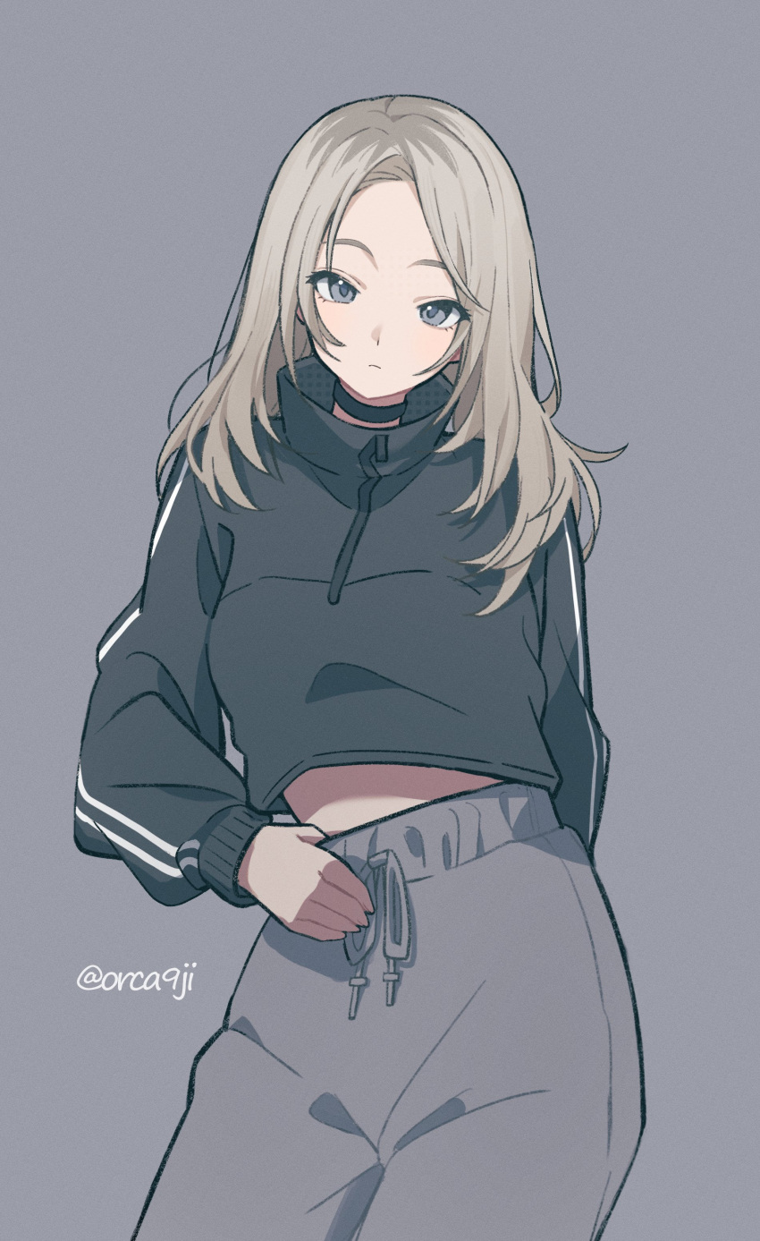 1girl, absurdres, black_choker, black_sweater, choker, closed_mouth, commentary, girls_band_cry