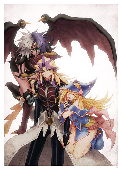 blonde_hair, boots, brown_eyes, choker, dark_magician_girl, detached_sleeves, duel_monster, gekijouban_yuu-gi-ou:_chou-yuugou_toki_wo_koeta_kizuna