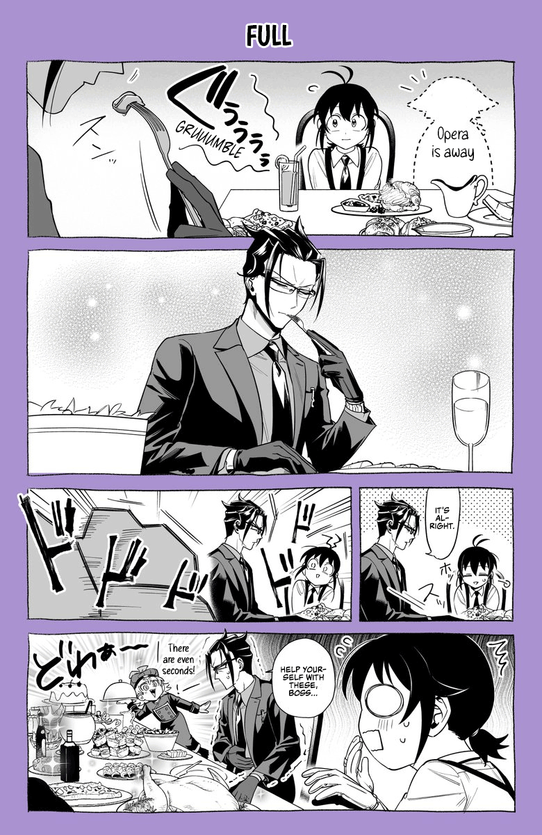 bars_robin, eating, food, mafia, mairimashita!_iruma-kun, multiple_boys, naberius_kalego, suzuki_iruma