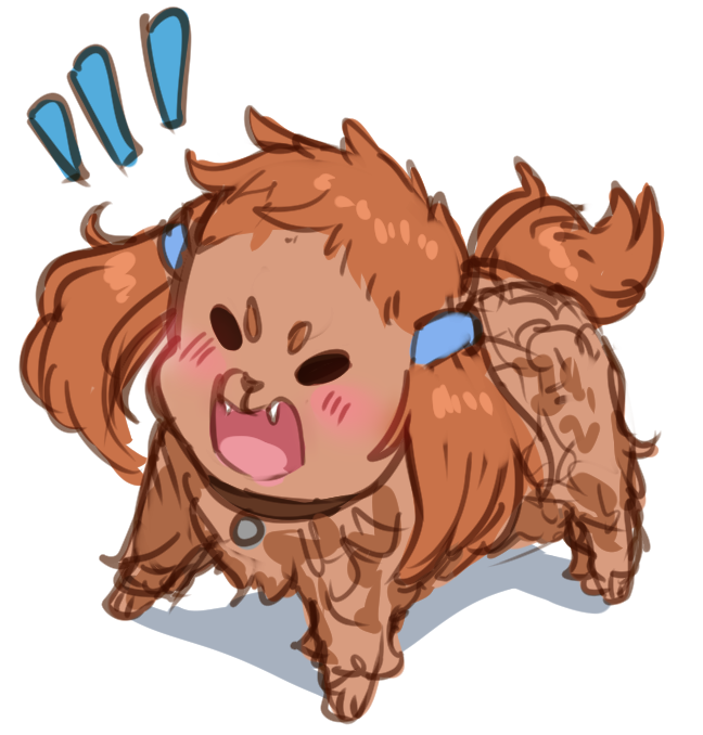 0lightsource, animalization, barking, blush, collar, dog, dog_tail, fluffy