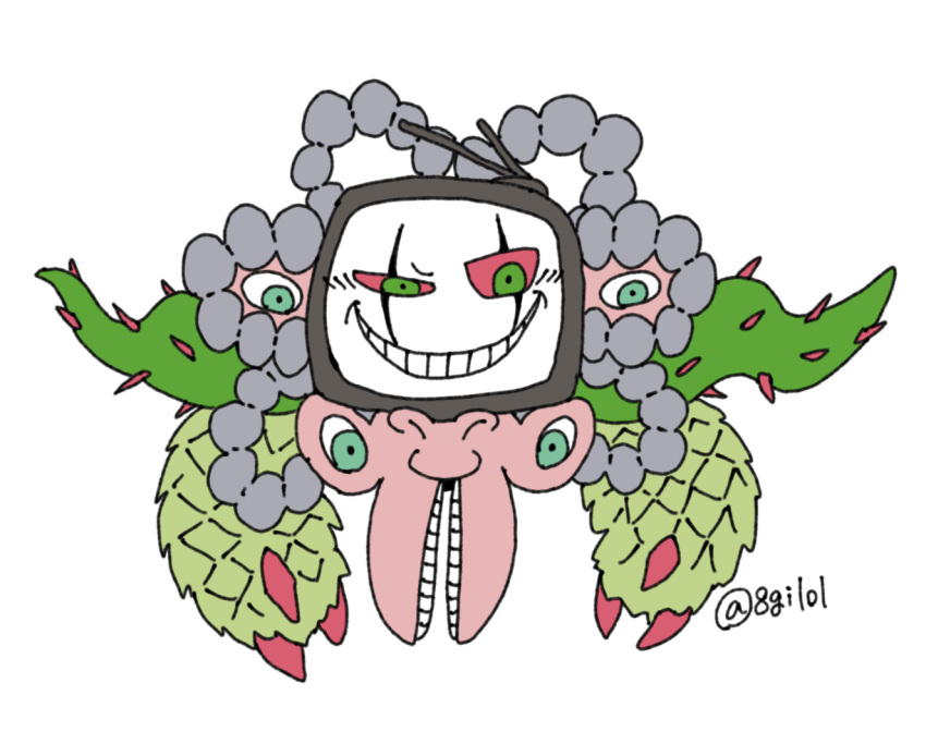 1boy, 2023, 2d, alternate_form, artist_name, chibi, claws, digital_media