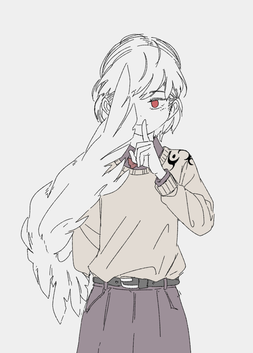1girl, absurdres, arm_behind_back, belt, belt_buckle, bow, bowtie, buckle